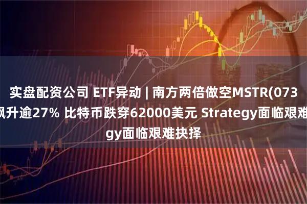 实盘配资公司 ETF异动 | 南方两倍做空MSTR(07399)飙升逾27% 比特币跌穿62000美元 Strategy面临艰难抉择